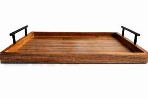 ถาดเสิร์ฟไม้ทำมือคุณภาพสูง แนะนำสำหรับ SEO พร้อมชามหกเหลี่ยม 3 ใบ ถาดใส่ของว่าง ผลไม้อบแห้ง และเครื่องปรุงรส สำหรับใช้ในโรงแรมและที่บ้าน - Product Image 3