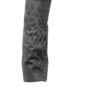 Chemise de pêche à manches longues pour homme, imprimé serpent gris, UPF50, séchage rapide, polyester, pull-over - Product Image 5