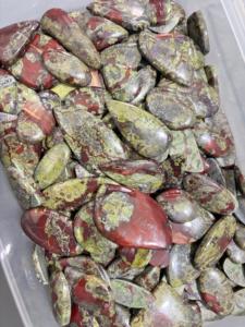 Jaspe de Sangre de Dragón Natural de 8 mm, Cabujones de Formas Mixtas, Gemas Sueltas Pulimentadas, Piedras Naturales para Joyería - Product Image 5