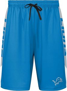 Pantalones Cortos Deportivos Azules de los Detroit Lions con Franjas Laterales y Logotipo, Ropa Deportiva Ligera de Poliéster - Product Image 2