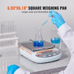 Bilancia Elettronica da Laboratorio ad Alta Precisione 3000g x 0.01g |   Conversione di 13 unità |   Attrezzature per Laboratori Scientifici - Product Image 4