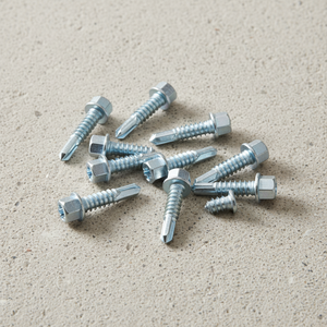 Vis autoperceuses à tête hexagonale en acier au carbone classe 8, zinguées/galvanisées/phosphatées, métriques/pouces, fixations pour toiture et structure, OEM - Product Image 1