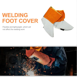 Couvre-chaussures de soudage en cuir de vachette léger, ignifuge, résistant à l'usure, conception de sécurité - Product Image 3