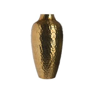 Jarrón de Metal Dorado Martillado de Lujo, Maceta Decorativa de Mesa, Contenedor para Plantas de Interior, Jardinera Moderna con Acabado de Latón, Venta al por Mayor - Product Image 6