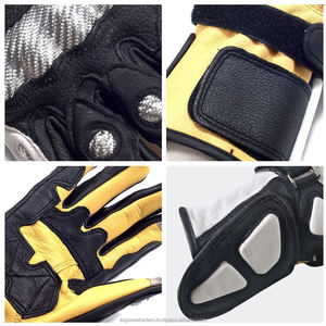Gants de sécurité professionnels pour moto Gants de moto de course Gants d'équitation en cuir véritable de qualité supérieure pour la sécurité des motos - Product Image 4