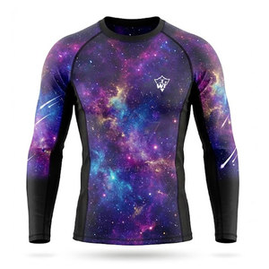 Camiseta Deportiva Transpirable de Compresión para Hombre, Manga Larga, Secado Rápido, para Gimnasio, Correr, Natación y Surf - Product Image 2