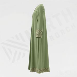 Nouvelle Collection : Abaya Musulmane Élégante pour Femme, Coupe Ample, Manches Longues, Col Montant, Couleur Personnalisable, Logo Personnalisé, Robe Modeste - Product Image 3