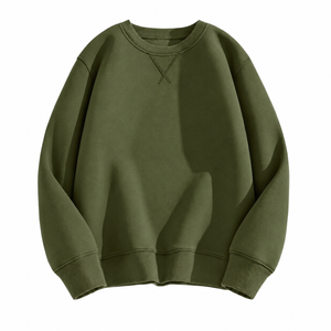 Sudadera Oversize de Algodón Grueso Unisex con Cuello Redondo, Forro Polar, Bordado de Logotipo Personalizado, Ropa Urbana al por Mayor - Product Image 6
