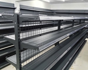 Estantería Góndola de 4 Niveles de Malla Metálica de Una Sola Cara, Directa de Fábrica One Tech, con Revestimiento en Polvo, Antioxidante y Antideslizante para Supermercados y Comercios - Product Image 5
