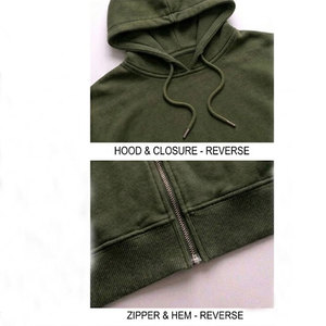 Custom Men's Cotton French Terry Zip up <b>Hoodie</b> Heavyweight Oversized Distressed Wash Streetwear Pullover <b>Plain</b> <b>Hoodie</b> for Men - Product Image 6