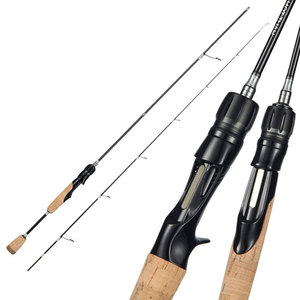 Canne à pêche en eau douce 1,35m/1,5m/1,68m/1,8m en fibre de carbone ultra-légère pour la pêche à la truite (spinning et casting) - Product Image 1