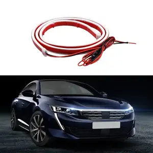 Start Scan Voiture Capot Lumière Led Daytime Running Light Tail Auto Dynamic Styling Lampe Guide Mince Bande 12V avec Fusible