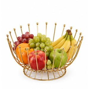 Corbeille à fruits moderne en fil métallique noir pour comptoir de cuisine, bol décoratif en métal pour fruits et légumes, support de rangement, prix le plus bas - Product Image 5