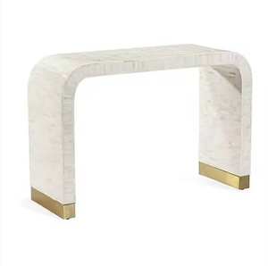 Mesa de Noche Artesanal con Incrustaciones de Hueso para Decoración Navideña del Hogar, Diseños Personalizados, Mesa de Noche de Estilo Antiguo con Incrustaciones de Hueso y Madreperla - Product Image 2