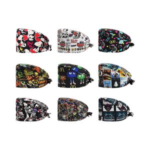 Gorras de enfermera Unisex de tamaño ajustable, vendaje elástico, lazo en la espalda, talla única, varios colores, 100% de algodón, accesorios de uso hospitalario - Product Image 2