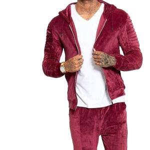 Premium <b>Men</b> <b>Velvet</b> Track Suit Soft Velour Hooded <b>Jacket</b> Pants Set Wholesale Luxury Two Piece Modern Casual <b>Velvet</b> Track Suit - Product Image 1
