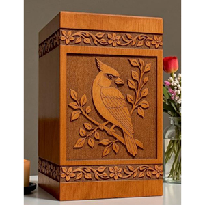 Custom Engraved Wooden Urn for Ashes – Personalized Memorial Keepsake urn Memorial Keepsake by AYAANS - Product Image 1