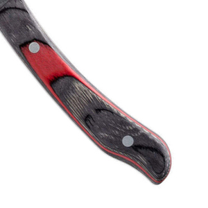 Couteau à sabots vétérinaire professionnel en acier inoxydable de haute qualité, manche noir et rouge, outil de fermeur pour l'entretien et la coupe des sabots de chèvre et de cheval - Product Image 4