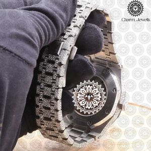 Reloj de Lujo para Hombre con Caja de Acero Inoxidable, Movimiento Mecánico Analógico, Fecha Automática, Resistente al Agua 10 Bar, Detalles de Diamantes - Product Image 5