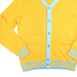 Custom Women's Winter Vintage-Inspired Casual V-neck <b>Thick</b> <b>Cardigan</b> Sweater School Colors Knitwear Embroidered Front - Product Image 5