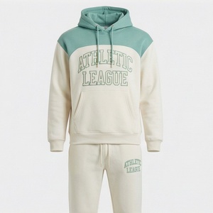 Survêtement à capuche unisexe Athletic League, sweat-shirt en coton à manches longues avec cordon de serrage et poches latérales, tenue décontractée pour l'automne - Product Image 1