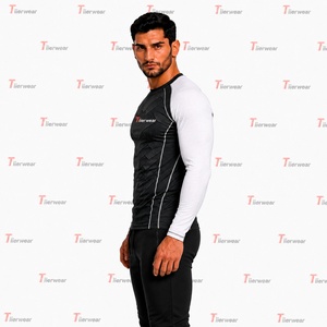 T-shirt de compression à manches longues MMA Premium 230 GSM en polyester et élasthanne, respirant, anti-transpiration, coupe athlétique, pour entraînement et protection cutanée - Product Image 5