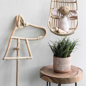 Juguetes para niños de alta calidad precio barato ratán natural hobby caballo palo niños ponis cabeza palos - Product Image 6