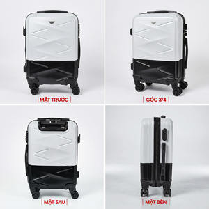 Durable ABS Hard Shell Luggage 11 Colors Available Hardside Suitcase Spinner <b>Wheels</b> Lightweight Travel Bag Wholesale OEM Bulk - Product Image 5