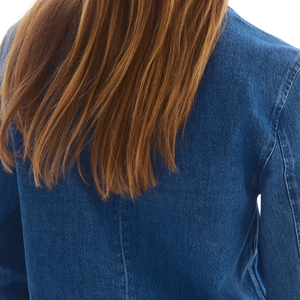 Veste en jean décontractée pour femme à manches longues, boutonnée, coupe classique, légère, pour le printemps, l'automne, le streetwear et le quotidien - Product Image 5