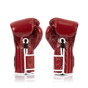 Custom Logo Leather Boxing Gloves High Quality Non-Slip Adjustable Wrist <b>Strap</b> - Product Image 2