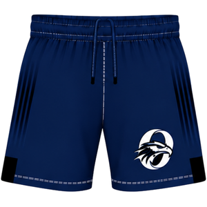 Shorts de rugby noir prune, taille élastique, respirants, légers, pour l'entraînement d'équipe, performance sportive, uniforme de sport - Product Image 1