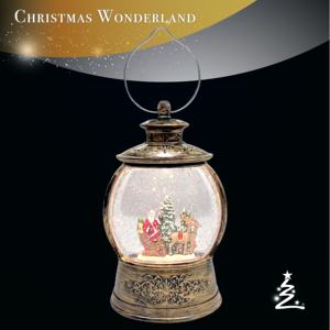 Lanterne de table créative en plastique doré antique avec lumière LED chaude pour Noël et le Nouvel An – Décoration d'intérieur style cottage - Product Image 2