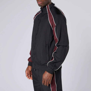Ensemble survêtement coupe-vent et jogging surdimensionné pour homme, en nylon et polyester, deux pièces, fermeture éclair, vêtements de sport décontractés - Product Image 3