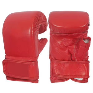 Mitaines d'entraînement de boxe MMA professionnelles en cuir avec sangle de poignet réglable antidérapante pour le sport et la remise en forme - Product Image 2