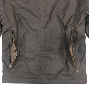 เสื้อแจ็คเก็ตกันน้ำสำหรับกิจกรรมกลางแจ้งแบบขายส่ง มีฮู้ด เสื้อโค้ทสำหรับล่าสัตว์ มีกระเป๋าหลายช่อง ติดกระดุม เสื้อกันลม เสื้อแจ็คเก็ตผ้าแคนวาสเคลือบแว็กซ์สำหรับผู้ชาย - Product Image 6