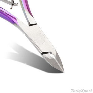 Coupe-ongles professionnel de luxe en acier inoxydable incurvé, pince à cuticules à large ouverture, outil de beauté durable et portable pour doigts et orteils - Product Image 2