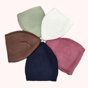 Chapeau de prière islamique Kufi en coton blanc tricoté pour hommes, bonnet uni, bonnet d'hiver ethnique - Product Image 6
