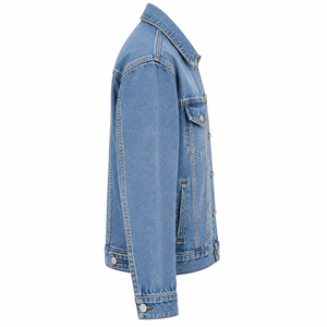 Men's Classic Denim <b>Jacket</b> <b>Light</b> Blue Turn-down Collar Casual Button Front Regular Fit <b>Waterproof</b> Windproof Streetwear Winter - Product Image 3