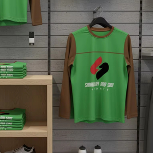 เสื้อสเวตเชิ้ตแขนยาวสำหรับผู้ชาย พิมพ์โลโก้ได้ แห้งเร็ว ระบายอากาศได้ดี ผลิตจากโพลีเอสเตอร์ เหมาะสำหรับออกกำลังกาย เล่นกีฬา รับผลิตแบบ OEM - Product Image 3