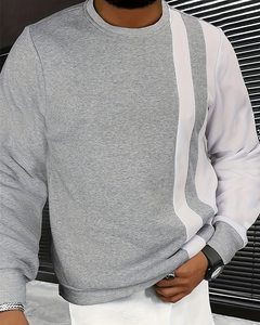 Nouveau sweat-shirt à col rond pour homme en jersey 100% coton biologique, couleur unie, décontracté, écologique, hiver, grande taille - Product Image 6