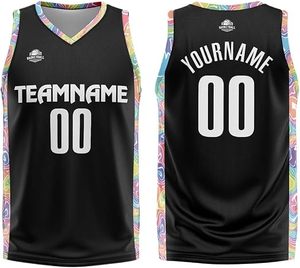 Ensemble d'uniformes d'équipe de basketball avec logo personnalisé, nom et numéro, short et maillot de basketball, polyester léger respirant à séchage rapide - Product Image 1