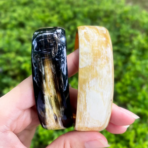 Brazalete de cuerno de búfalo natural original hecho a mano, brazalete de cuerno de búfalo, brazalete bohemio natural hecho a mano por Perfect Enterprises - Product Image 3