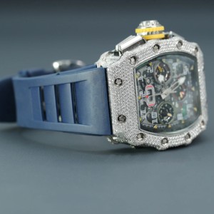 High End Luxury Stainless Steel Diamond Quartz Eco-Friendly Hiphop Custom Shaped <b>Automatic</b> Mens Business Sports Watch - Product Image 5
