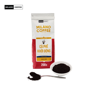Café Milano Vietnam Robusta Torréfaction Intense Café Moulu 0,2 kg Saveur Amère Haute Qualité Origine Dak Lak - Product Image 3