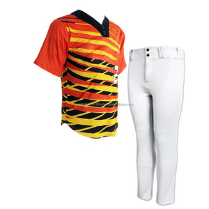 Pakistan-Made Custom-Designed Plus Size Softball Uniform Set Best Quality Baseball Jerseys Pants Printed Sportswear 100% - Product Image 4