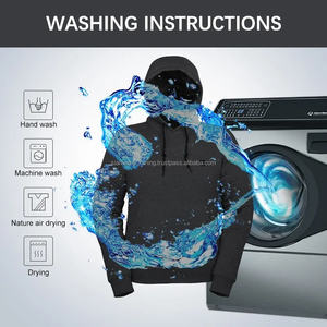 Sudadera con capucha de lana personalizada de la mejor calidad, venta al por mayor, chaqueta calefactable eléctrica para hombre, última moda, de talla grande Sudadera con capucha, batería ponderada de calefacción - Product Image 6