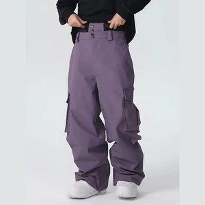 Men Women's Sea Durable ripe Mountain Pro All Function Baggy Snow Pants Waterproof Cargo Pocket Waist Out Gaiter Ski Pant - Product Image 5