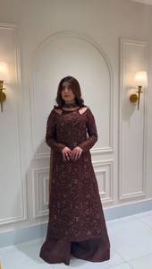 Designer Party Wear Embroidery And Sequence Work <b>Top</b> With Plazzo Bottom And Dupatta Fully Stitched Ready Yo Wear Set - Product Image 1