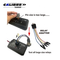 Herramienta de Diagnóstico Automotriz TAIWAN CALIBRE, Probador de Relés Electrónicos de 12V/24V, Prueba de Batería, Certificación CE, Ajuste Universal para Vehículos