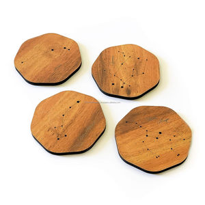 Fabrication de sous-verres de haute qualité exclusive Ensemble de sous-verres en bois et napperons pour hôtels, cafés et usages domestiques - Product Image 2